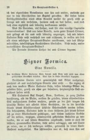 Signor Formica: eine Novelle