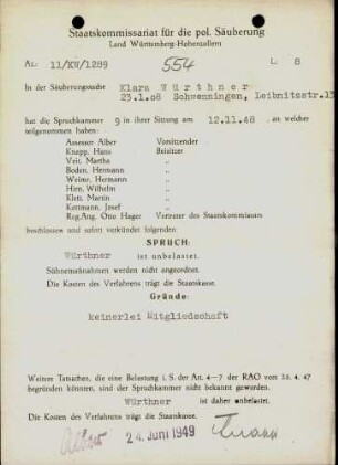 Würthner, Klara