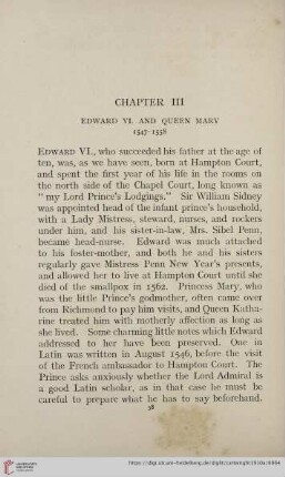 Chapter III: Edward VI. and Queen Mary