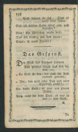 Das Gespenst.