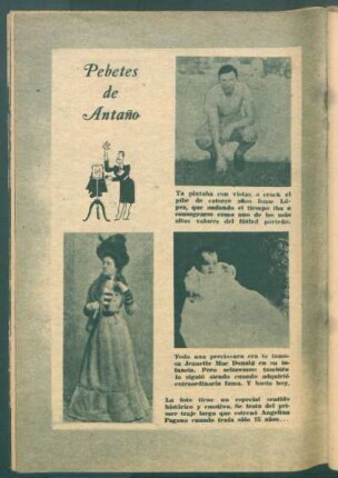 Pebetes de antaño