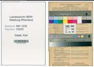 Entnazifizierung Karl Gaiek , geb. 05.06.1904 (Bergmann)