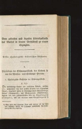 Erster physiologisch-diätetischer Abschnitt