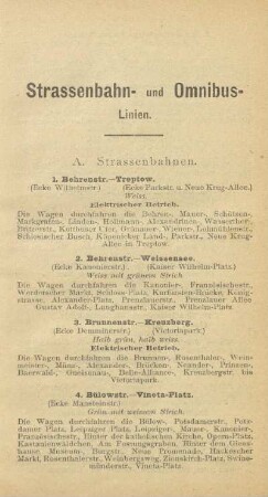 Strassenbahn- und Omnibus-Linien