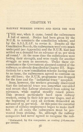 Chapter VI Railway Workers During And Since The War