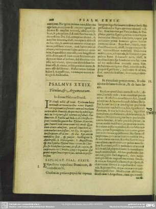 Psalmus XXXIX