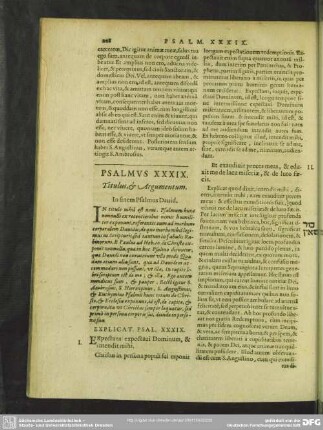Psalmus XXXIX