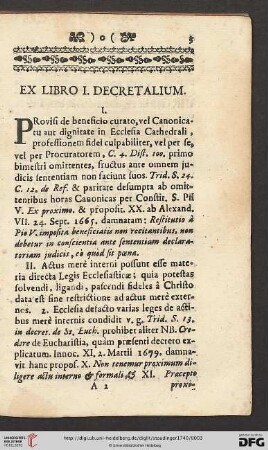 Ex libro I. Decretalium