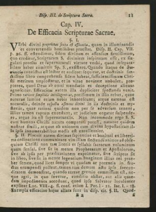 Cap. IV. De Efficacia Scripturae Sacrae.