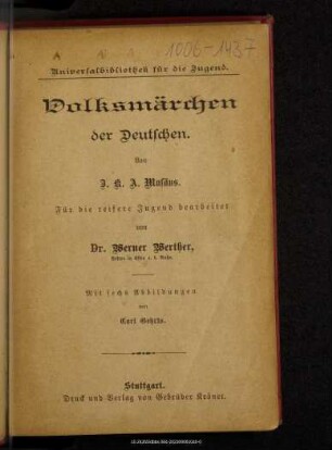 Volksmärchen der Deutschen