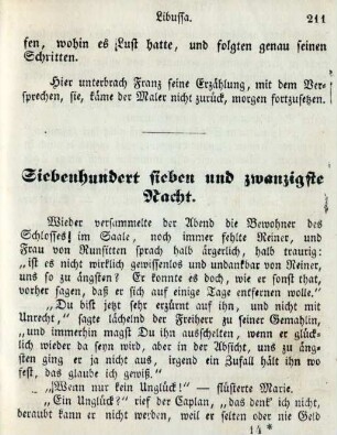 Siebenhundert sieben und zwanzigste Nacht