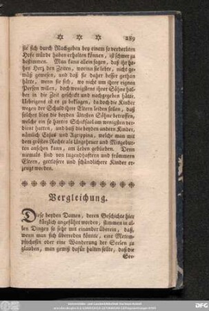Vergleichung.