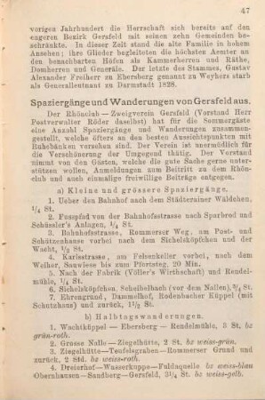 Spaziergänge und Wanderungen von Gersfeld aus.