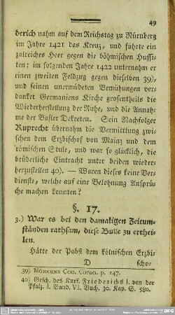 §. 17. [Einige Gründe für die Glaubwürdigkeit besagter Bulle]