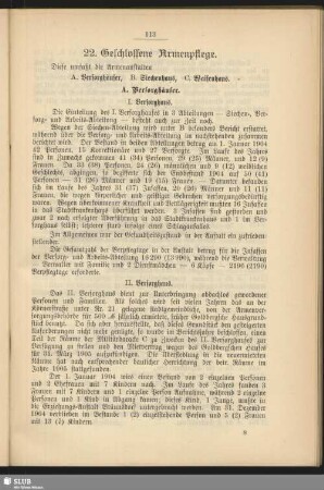22. Geschlossene Armenpflege