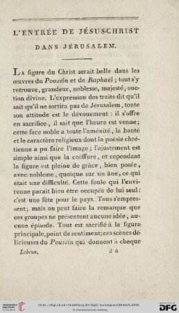L'entrée de Jésus-Christ dans Jérusalem