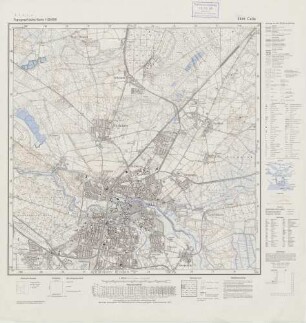3326 Celle, Topographische Karte 1:25000