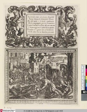 [Illustration zu Torquato Tasso, Gerusalemme liberata, neunzehnter Gesang; Jerusalem delivered, Canto XIX; Das befreite Jerusalem, neunzehnter Gesang]
