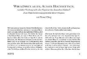 Wir können alles. Ausser Hochdeutsch.