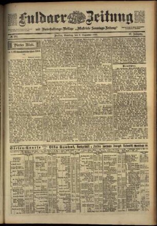 Vierte Ausgabe vom Samstag, den 08. Dezember 1900.