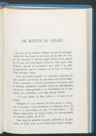 Un secreto de estado
