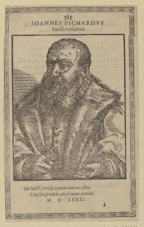 Bildnis des Ioannes Fichardvs