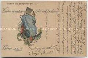 Postkarte mit Motiv von Wilhelm Busch
