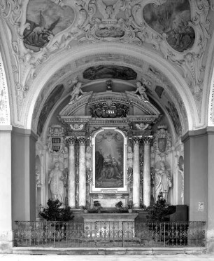 Marien-Wallfahrtsstätte Heiliger Berg — Marienkirche — Südliche offene Kapelle: Kapelle des heiligen Joachim und der heiligen Anna