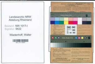 Entnazifizierung Walter Wiedenhoff , geb. 11.09.1887 (Tabakwarenhaendler)