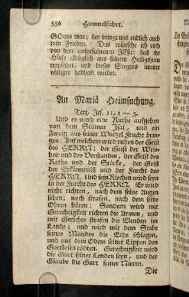 556-566, Und es wird eine Ruthe aufgehen von dem ...