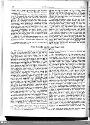 Eine Standuhr aus Keplers Ulmer Zeit