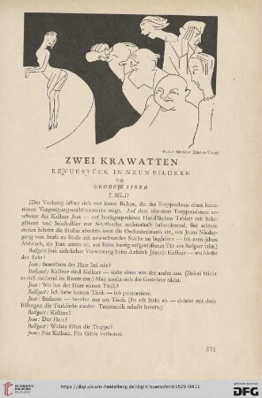 9: Zwei Krawatten : Revuestück in neun Bildern