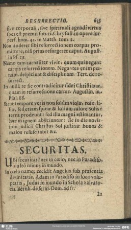 S [Securitas - Spiritus Sanctus]