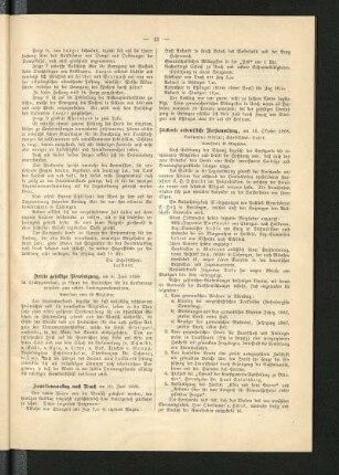 Siebente ordentliche Versammlung, am 13. Oktober 1888