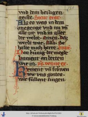[180r - 263r] Kleines Marianisches Offizium.