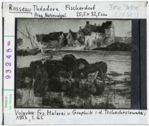 Théodore Rousseau: Fischerdorf. Prag, Nationalgalerie
