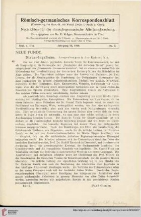 3: Nieder-Ingelheim : Ausgrabungen in der Kaiserpfalz