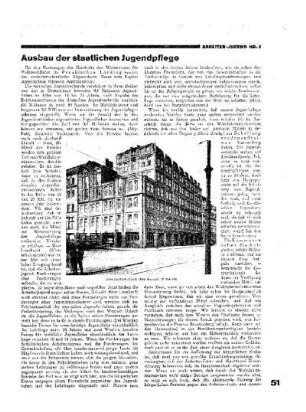 Ausbau der staatlichen Jugendpflege