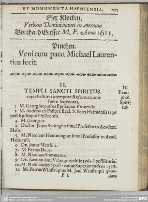 II. Templi Sancti Spiritus
