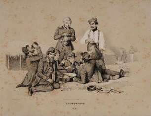 Soldaten während der Mittagspause
