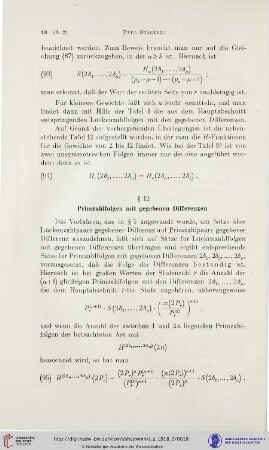 § 12: Primzahlfolgen mit gegebenen Differenzen