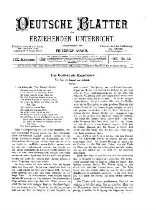 Das Gedicht als Kunstwerk : (Schluss)