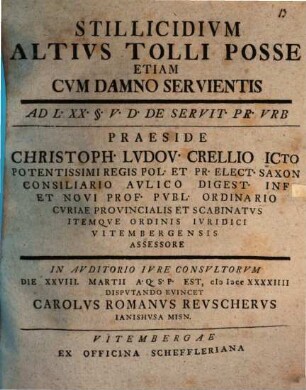 Stillicidivm altivs tolli posse etiam cvm damno servientis