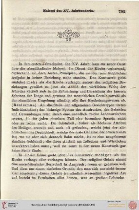 Malerei des XV. Jahrhunderts