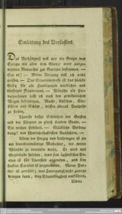 Einleitung des Verfassers