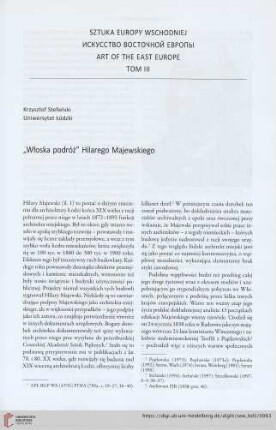 „Włoska podróż“ Hilarego Majewskiego