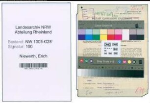 Entnazifizierung Erich Niewerth , geb. 30.01.1913 (Postinspektor)