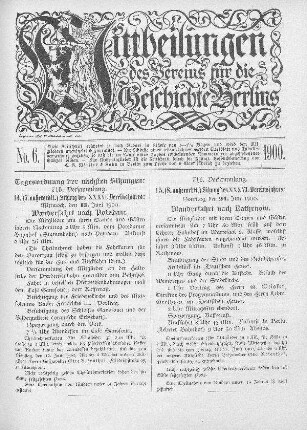 Tagesordnung der nächsten Sitzungen