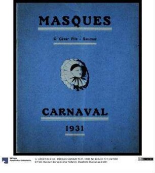 Masques Carnaval 1931.