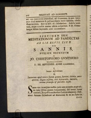 216-223, Spec. 545. De Sannis